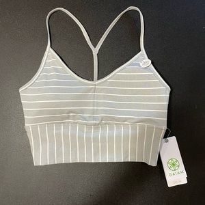 NWT Gaim Gray stripe bralette